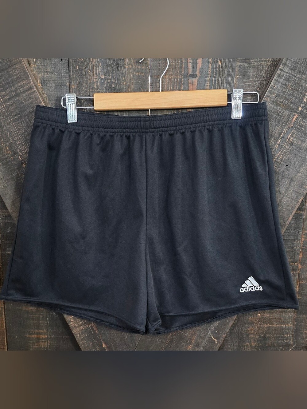 Adidas Black Women's Athletic Shorts with Logo Size Large